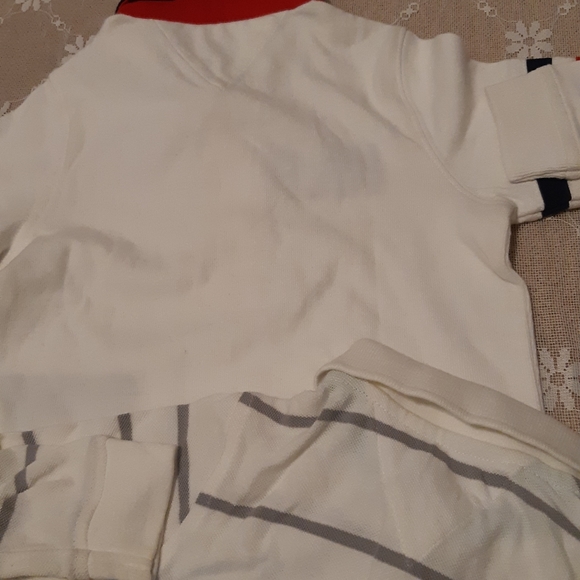 Boys Tommy Hilfiger Shirt, Long Sleeves, Red, White,Dark Blue, Gray, Size 18M - Picture 11 of 15